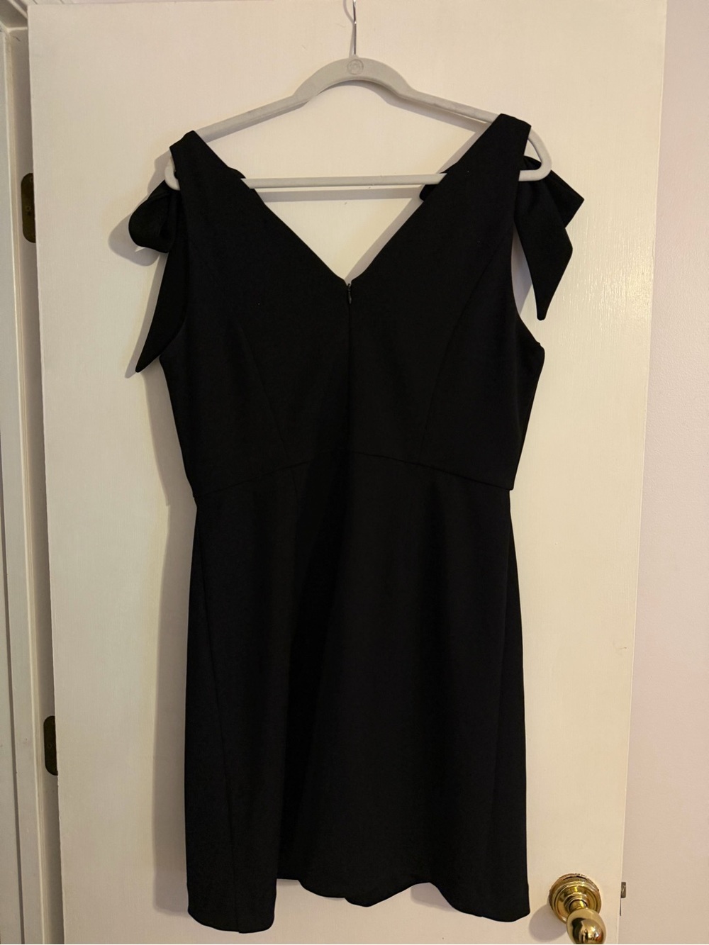 BCBGeneration Black Dress with Neutral Label Detail